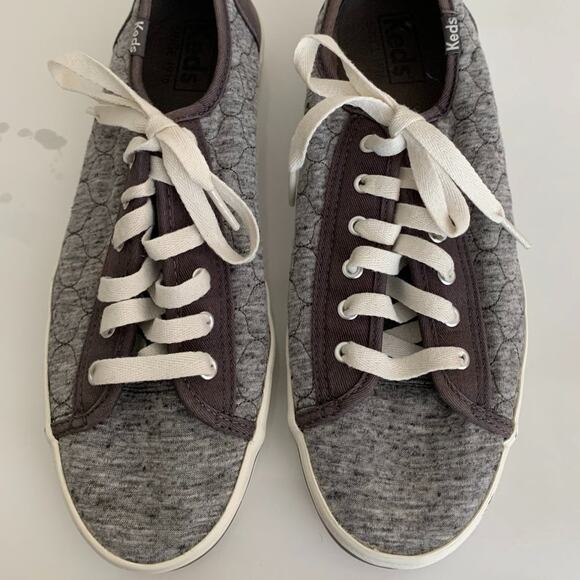 Keds Womens Size 8 Kickstart Quilted Gray Shoes Sneakers - Picture 1 of 16